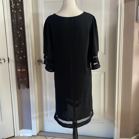 Tunic style little black dress xl 3/4 bell sleeve causal great for everyday. - Picture 2 of 5
